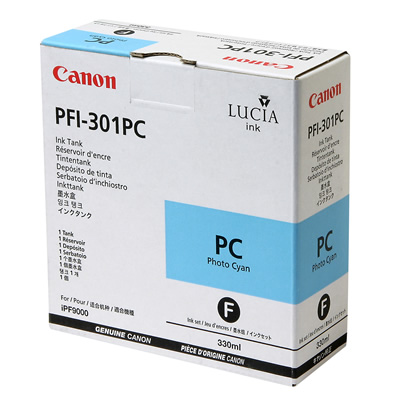 PFI-301PC - Photo Cyan Ink Tank - 330ml