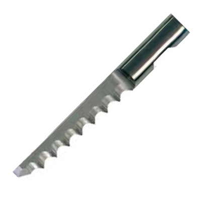 POT Knife Flat Point Serrated Edge L27 T0.63 (x3)