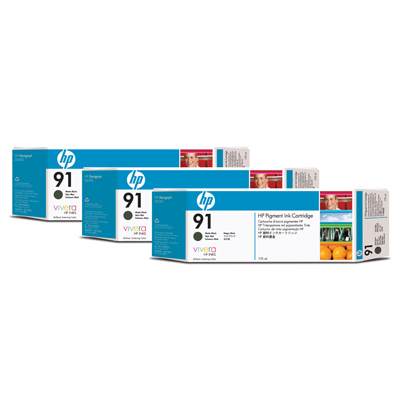 No. 91 3 Ink multipack - Matte Black