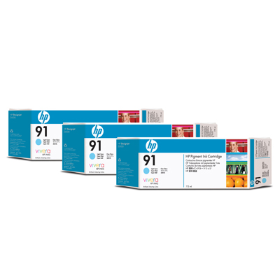 No. 91 3 Ink multipack - Light Cyan